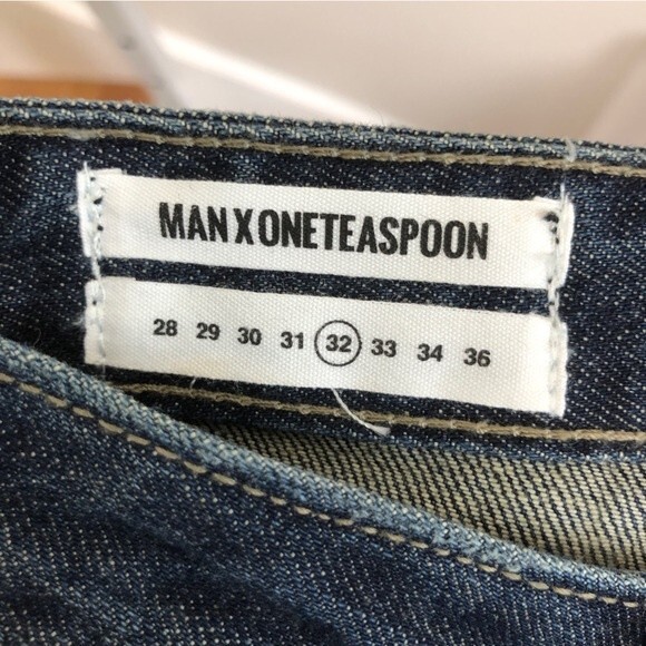 One Teaspoon Mens Jeans 32 R RELAXED TAPERED COWBOY MR GOLDS Revolve Artsy Dark - Picture 15 of 16